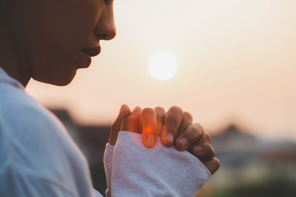 Woman praying